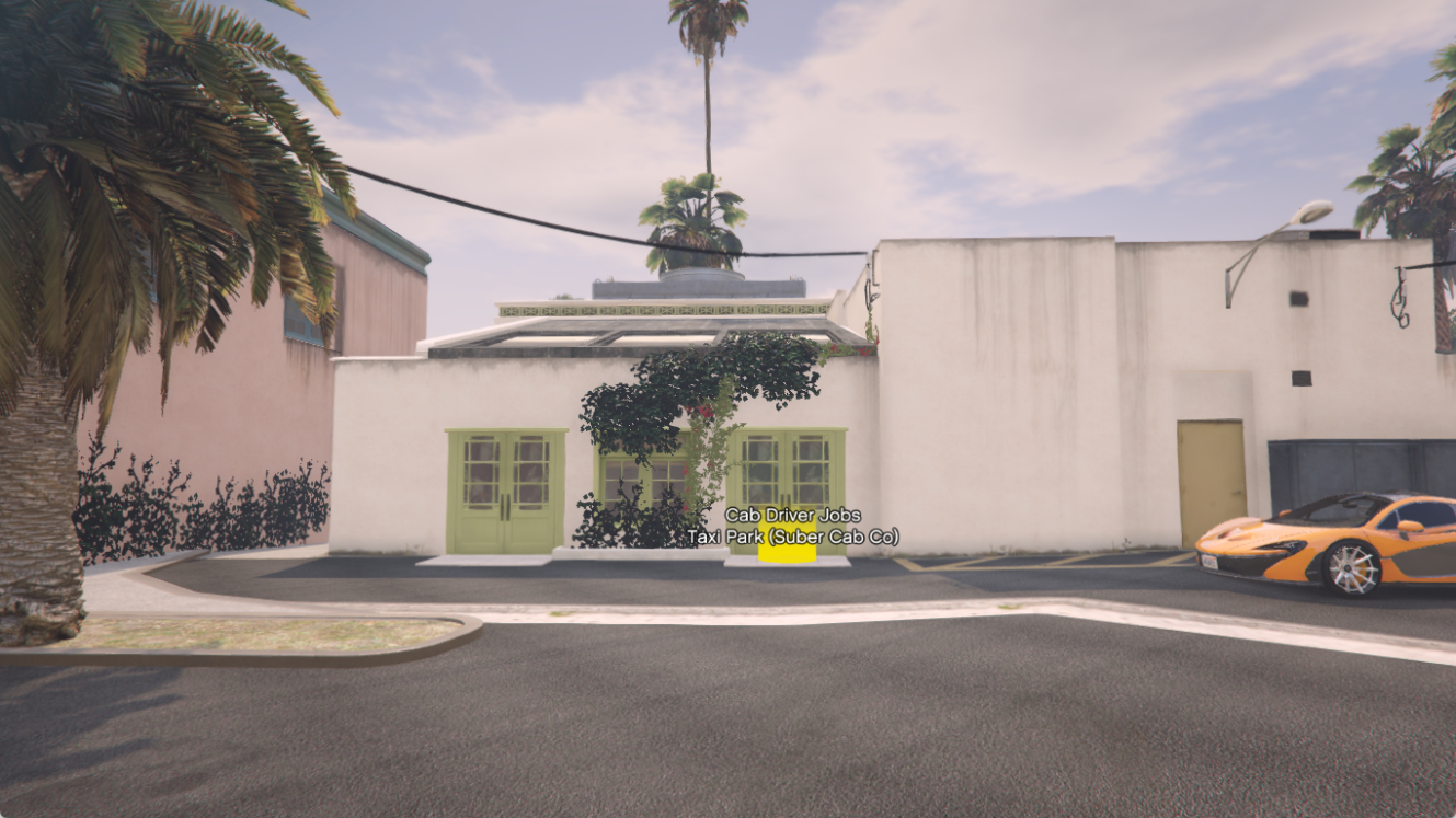 Del Perro Taxi Job Location